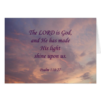 Psalm 118:27 Lord Is God