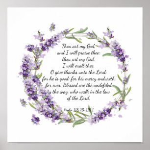 Psalm 118: 28 -119:1  poster