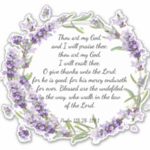 Psalm 118: 28-119:1  sticker
