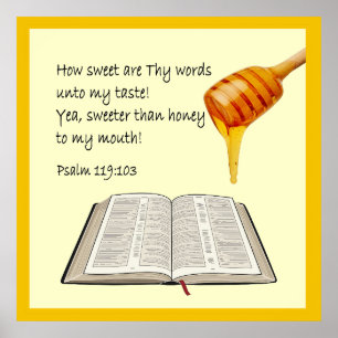 Psalm 119:103 poster