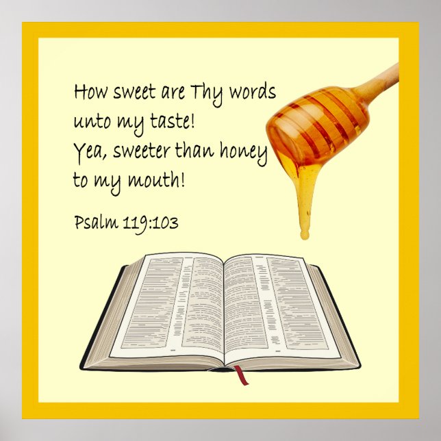 Psalm 119:103  poster (Front)