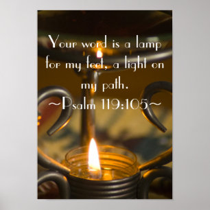 Psalm 119:105 Poster