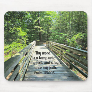Psalm 119:105 Thy word is a lamp... Mouse Pad