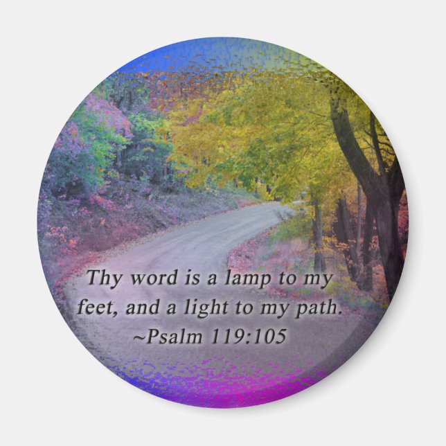 PSALM 119:105 THY WORD - LIGHT TO MY PATH - MAGNET (Front)
