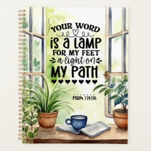 Psalm 119:105 Your Word is a Lamp Bible Verse Planner