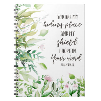 Psalm 119:114 Prayer Journal, Bible Study Notebook
