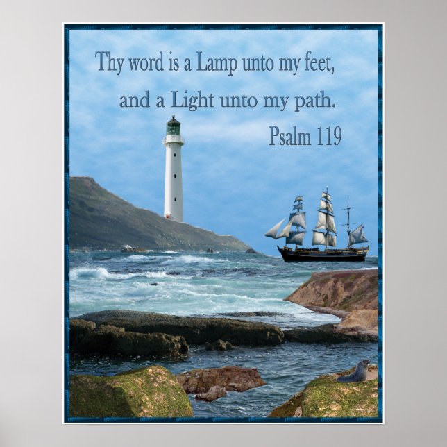 Psalm 119 Christian posters (Front)