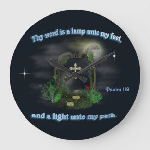 Psalm 119 large clock