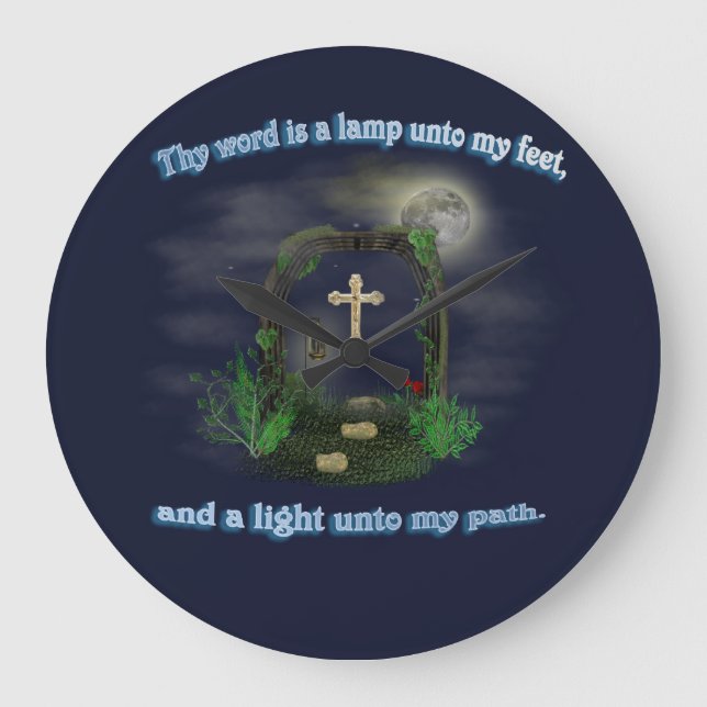 Psalm 119 large clock (Front)