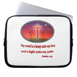 psalm 119 merchandise laptop sleeve