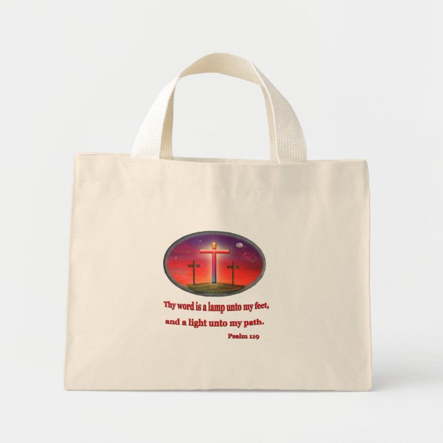 Psalm 119 mini tote bag (Front)