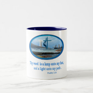 Psalm 119 Two-Tone coffee mug
