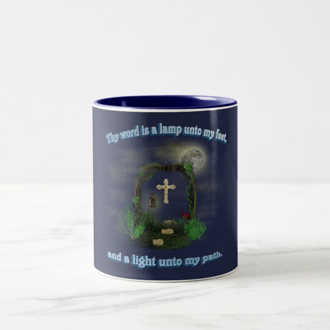 Psalm 119 Two-Tone coffee mug (Center)