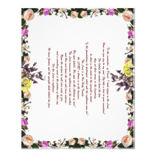 Psalm 11,  Fly like a bird to your mountain, Photo Print