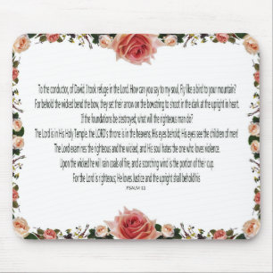Psalm 11,  I took refuge in the Lord Mouse Pad