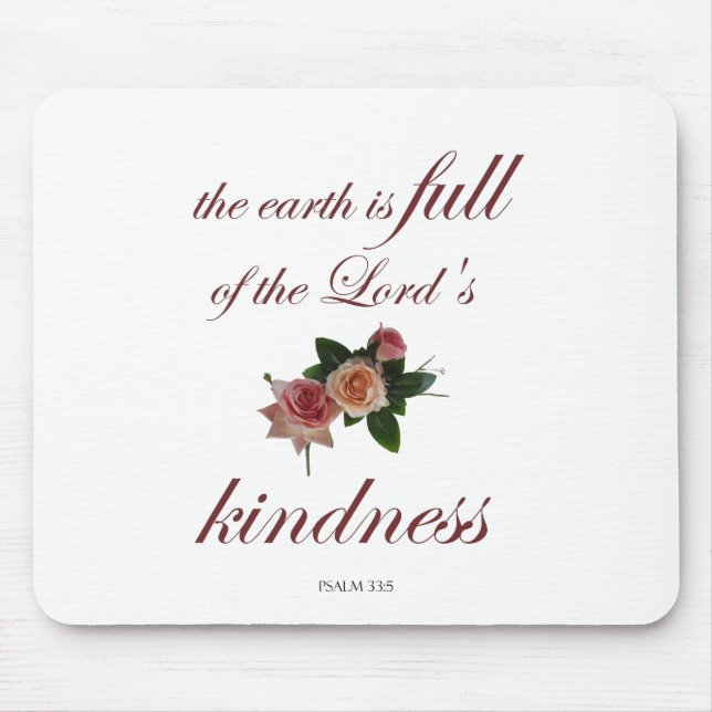 Psalm 11 Scripture Art - Divine Justice & Trust Mouse Pad (Front)