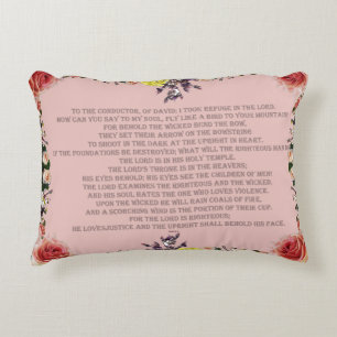 Psalm 11, The Lord Loved Justice, Decorative Cushion
