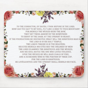 Psalm 11, The Lord Loved Justice, Mouse Pad
