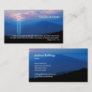 Psalm 121; 1-2   Christian Business Card