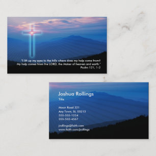 Psalm 121; 1-2   Christian Business Card