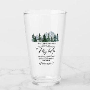 Psalm 121:1-2 I will lift up mine eyes Mountain Glass