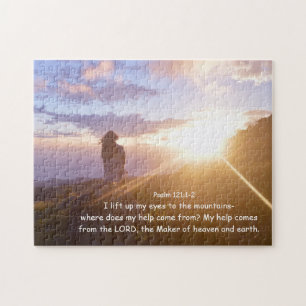 Psalm 121:1-2 My help comes from the LORD Jigsaw Puzzle