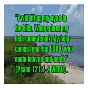 Psalm 121:1-2 WEBU Poster