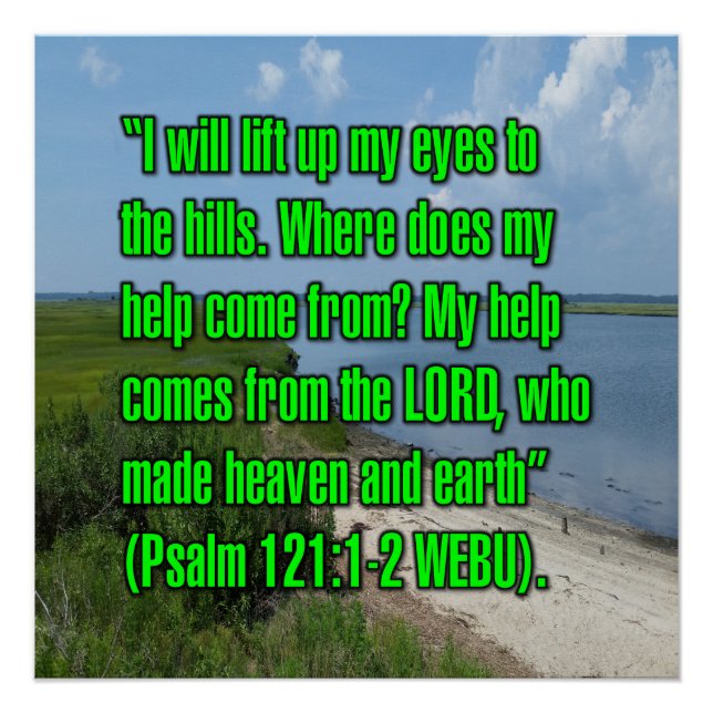 Psalm 121:1-2 WEBU Poster (Front)