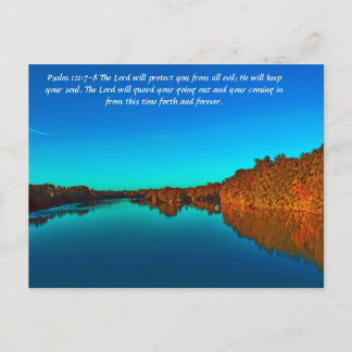 Psalm 121:7-8 The Lord will protect you from all e Postcard