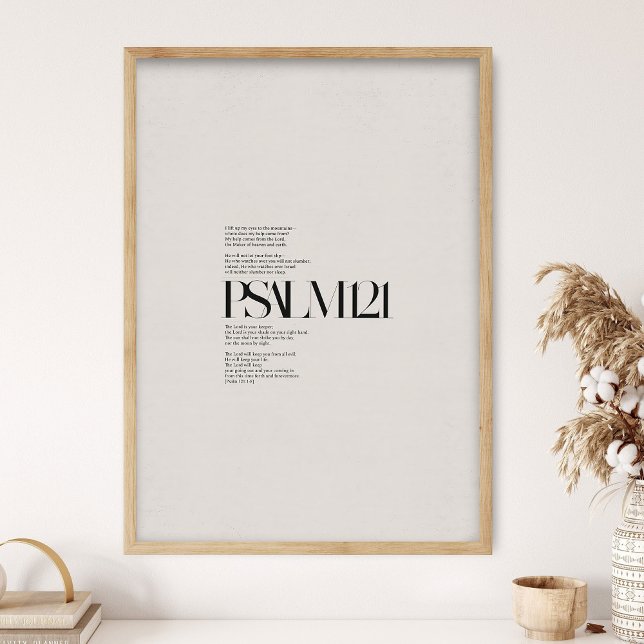 Psalm 121, Bible Verse, Modern Bible, Scripture Wa Poster (Creator Uploaded)