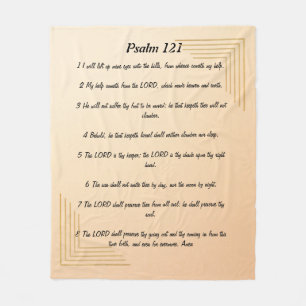 Psalm 121  fleece blanket