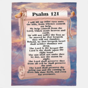 PSALM 121 FLEECE BLANKET