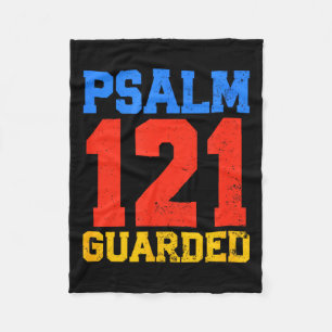 Psalm 121 Guarded Christian Inspirational  Fleece Blanket
