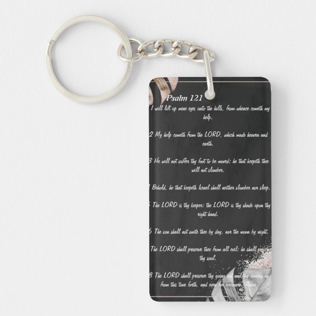 Psalm 121  key ring (Front)