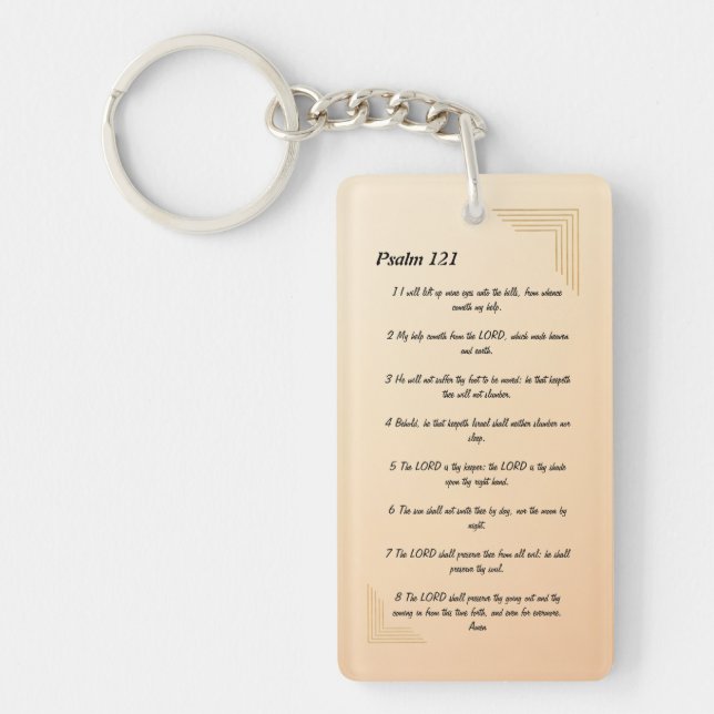 Psalm 121   key ring (Front)