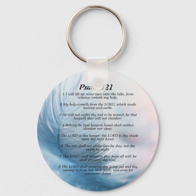 Psalm 121   keychain (Front)