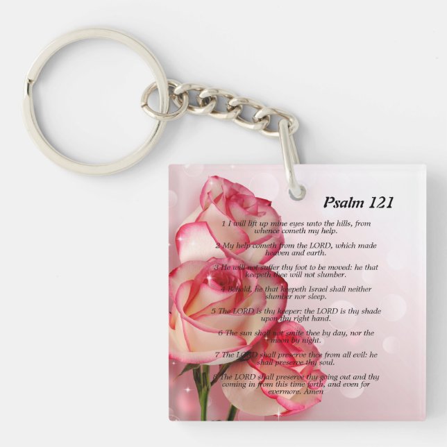 Psalm 121   keychain (Front)