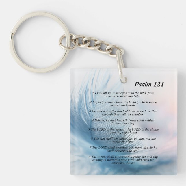 Psalm 121   keychain (Front)