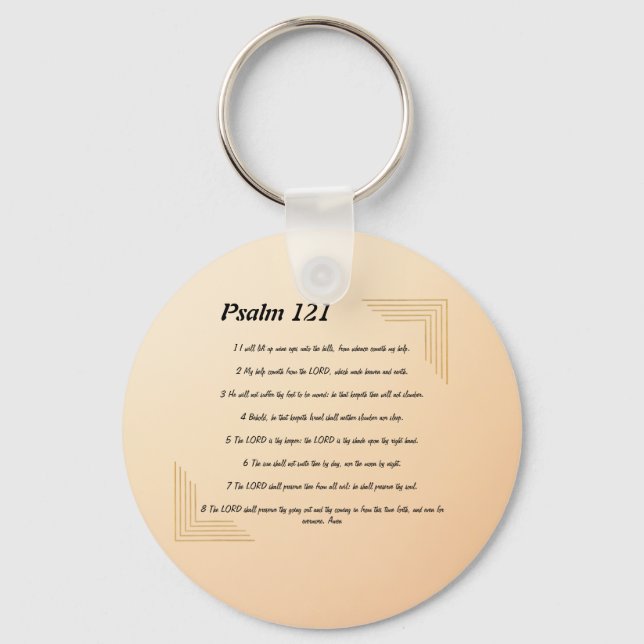 Psalm 121   keychain (Front)