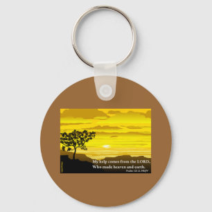 Psalm 121 My Help Key Ring