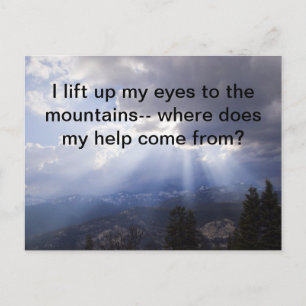 Psalm 121 postcard