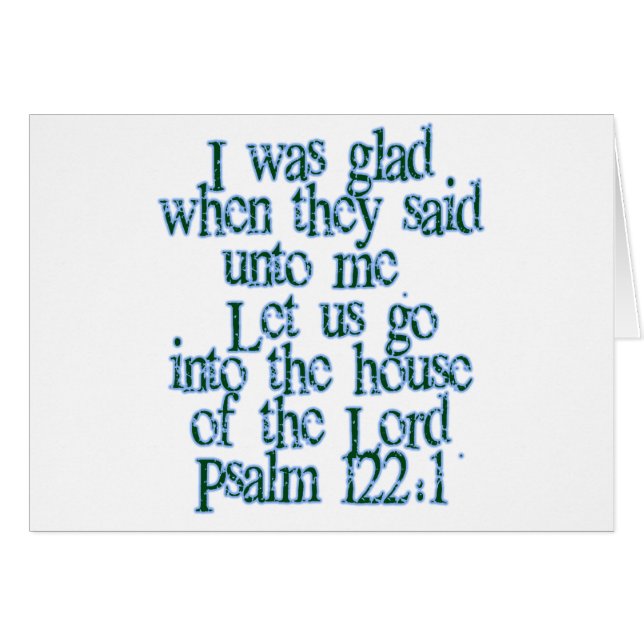 Psalm 122:1 (Front Horizontal)