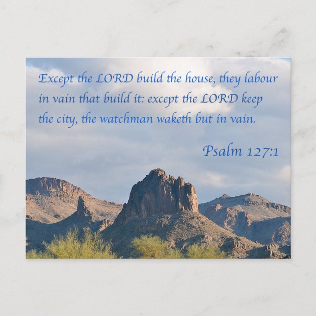 Psalm 127 postcard (Front)