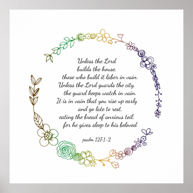 Psalm 127  poster (Front)