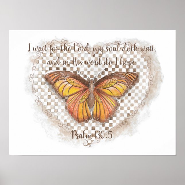 Psalm 130:5 poster (Front)