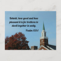 Psalm 133:1 Behold, how good and how pleasant