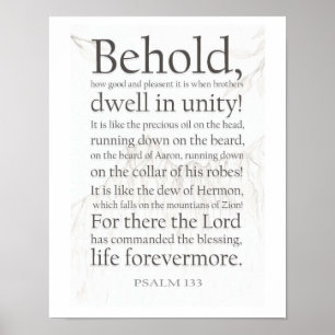 Psalm 133 poster