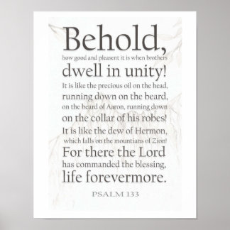 Psalm 133 poster