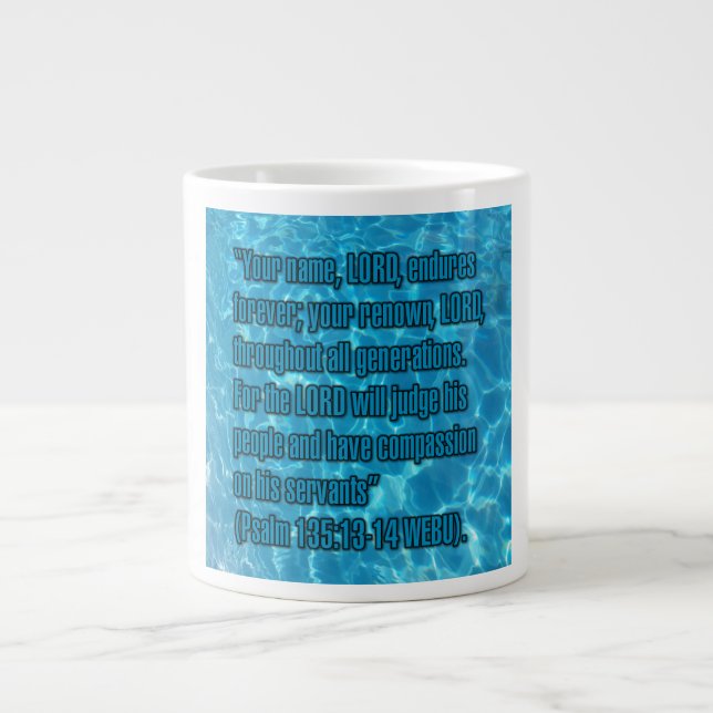 Psalm 135:13-14 WEBU Mug (Front)