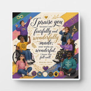 Psalm 139:14 - Fearfully and Wonderfully Made In Plaque